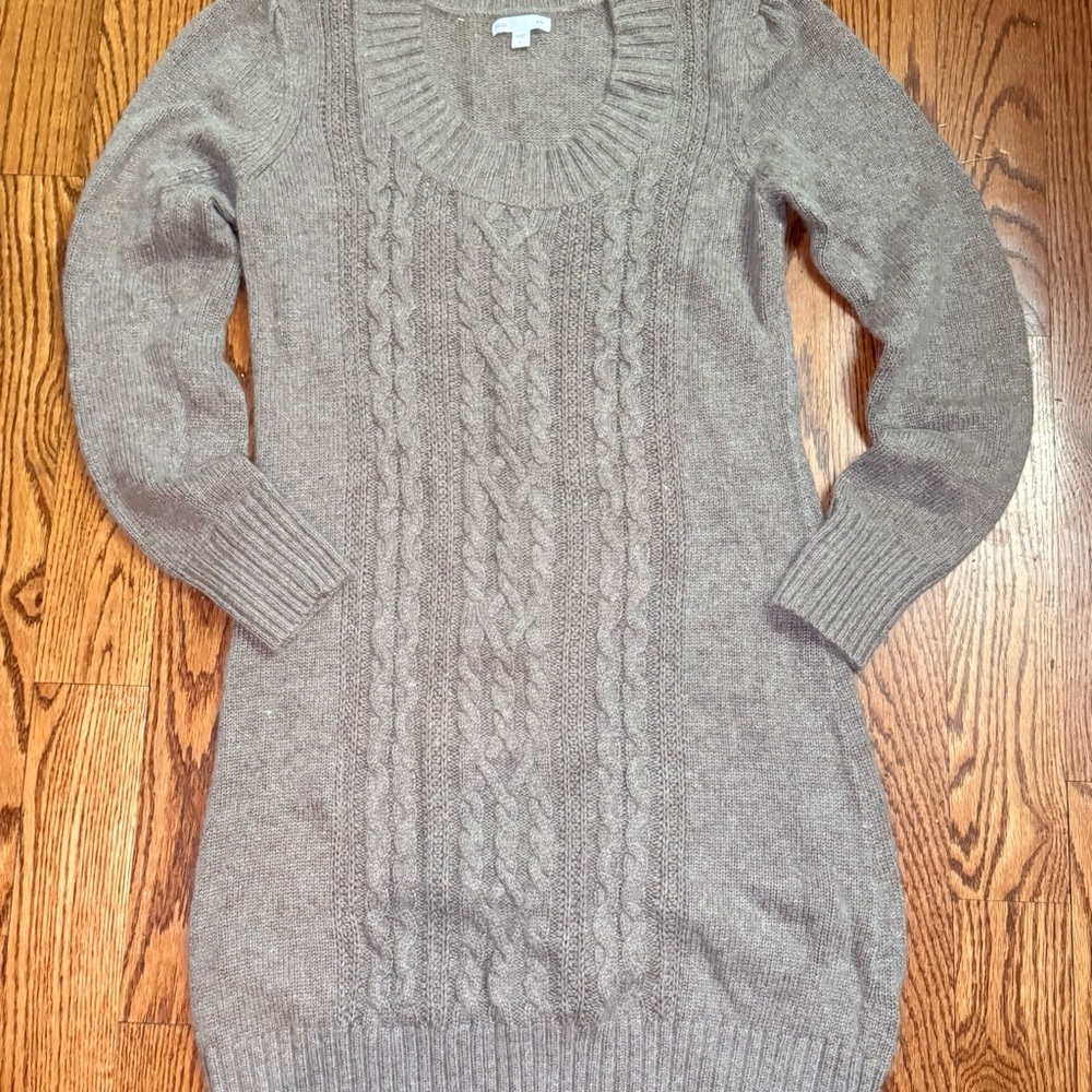 GAP Women's Sweater dress in Heather Gray